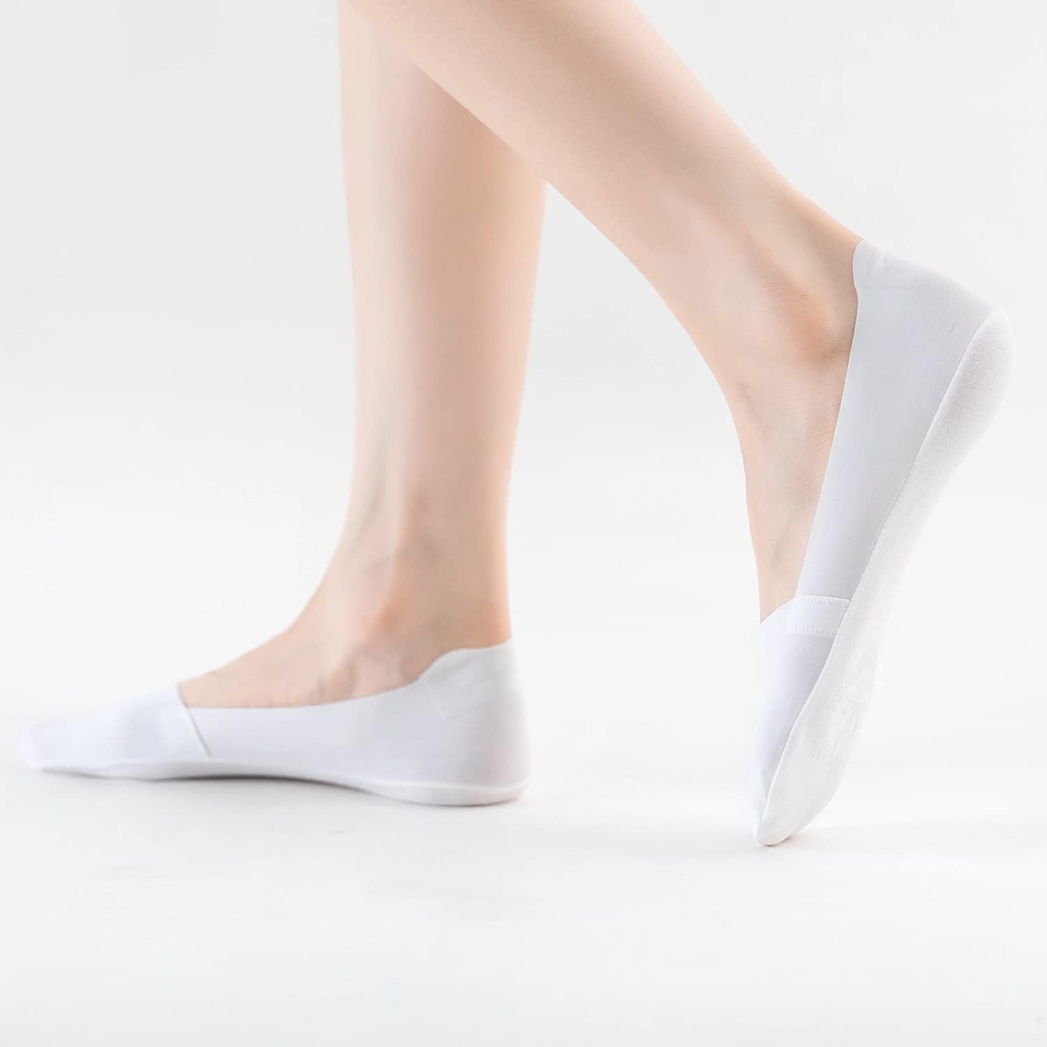 VFM 6/8 Pairs Women's No Show Ultra Low Cut Liner Socks - Ice Feeling, Non-Slip, Invisible, Thin - Image 9