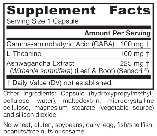 Jarrow GABA Soothe, for Relaxation & Occasional Stress, 30 Capsules - image 9