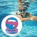 kowaku Water Exercise Discs Pool Resistance Easy to Hold Buoyancy Handheld Swimming Board EVA Foam for Pool Beginners Water Workouts, Pink Blue