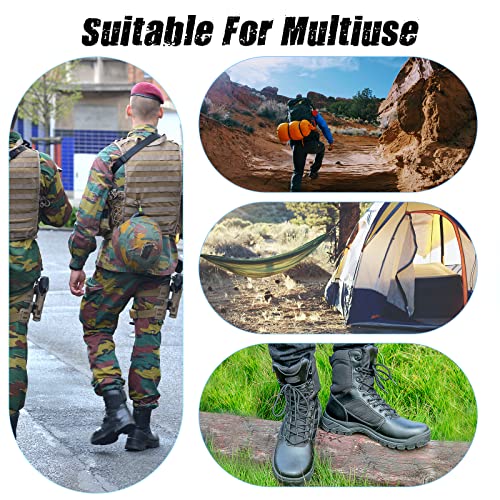 Men's Military Tactical Boots Lightweight Work Boots Combat Boots Comfortable Hiking Boots Breathable Jungle Boots Black, 9.5Us #TOP7