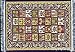 Set of 4 Elegant Carpet Coasters – Fabric with Oriental Designs – Kitchen and Bar Mats