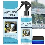 100ML Anti Fog Spray with Towel and Sponge,Windscreen Rain Repellent Defogger,Anti Condensation Window Spray,Car Glass Cleaner Spray,Anti-Fog for Glasses,Portable Demister Spray,Windscreen Protection