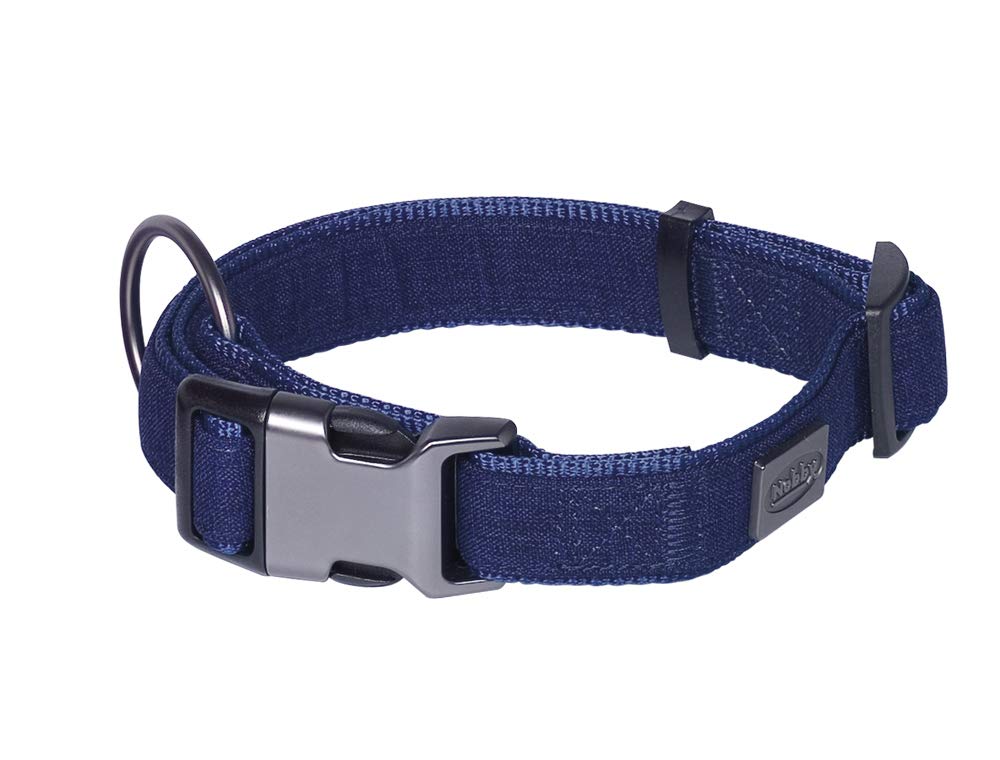 Nobby Pet Bleu Dog Collar Linen Deluxe