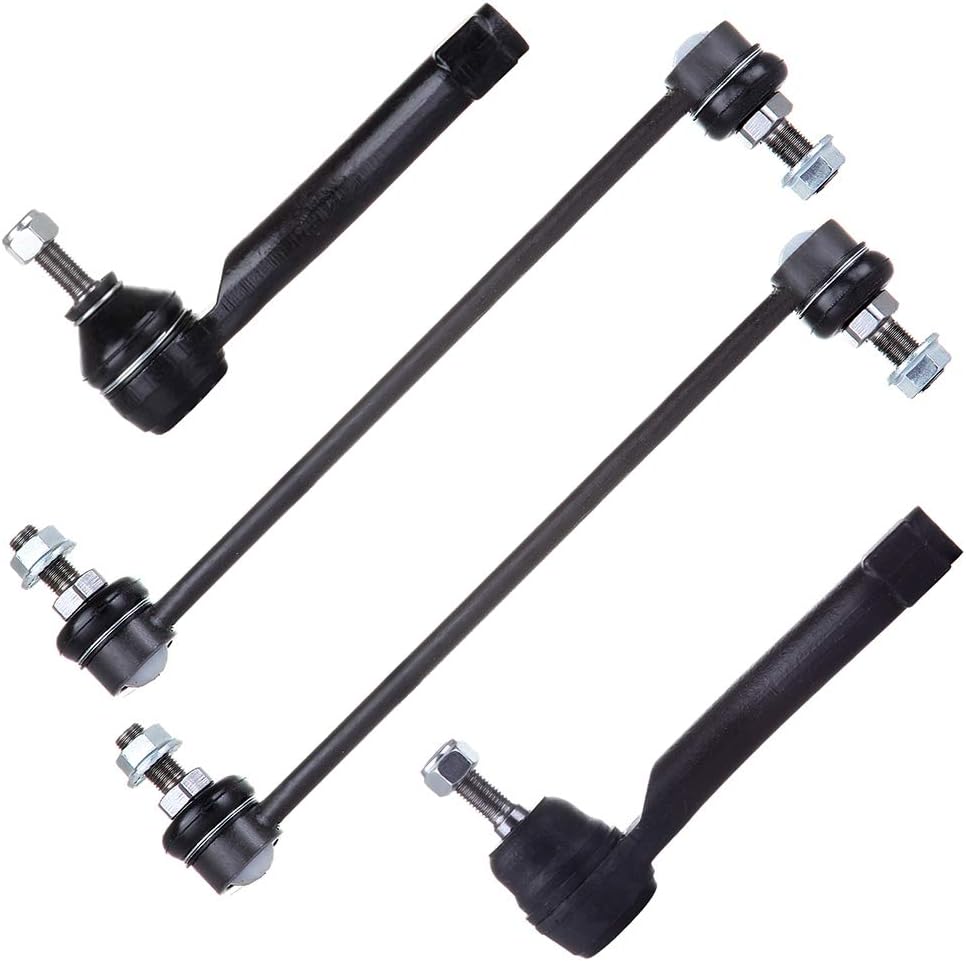 cciyu cciyu Front Outer Tie Rod End Sway Bar End Link fit for 2007-2012 Sentra 4pcs Suspension Kit