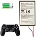 Wireless Replacement 1000mAh Lithium Controller Battery for PlayStation 4 Wireless DualShock4 Controllers, Model: KCR1410