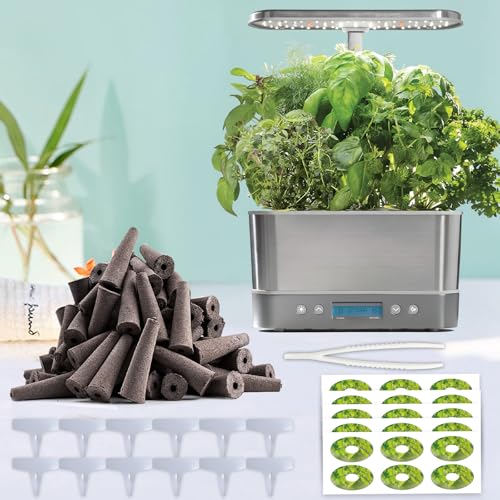 253 Pack Hydroponic Pods Supplies for Aerogarden Pods, Grow Sponges for Hydroponics, Seed Pods Kit with 120 Grow Sponges, 120 Pod Labels,12 Plant Labels, 1 Tweezer for Hydroponic Indoor Garden System by Ambgrow - Image 7