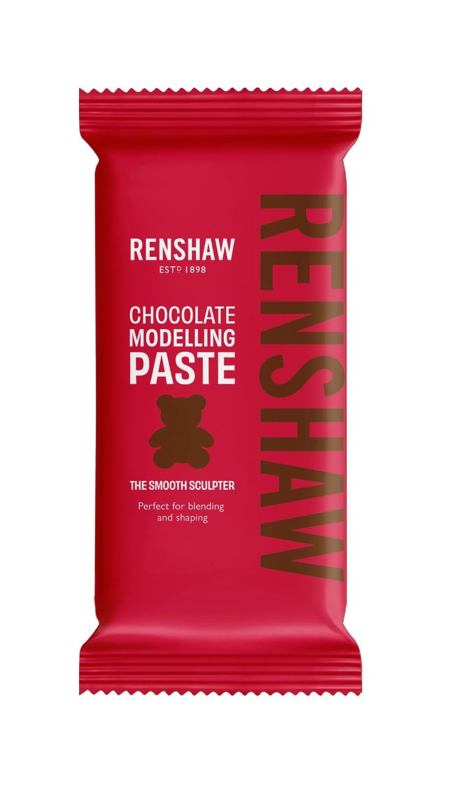 Renshaw Chocolate Modelling Paste, Perfect for Cake Modelling and Decorating, Brown, 250 g (Pack of 1)
