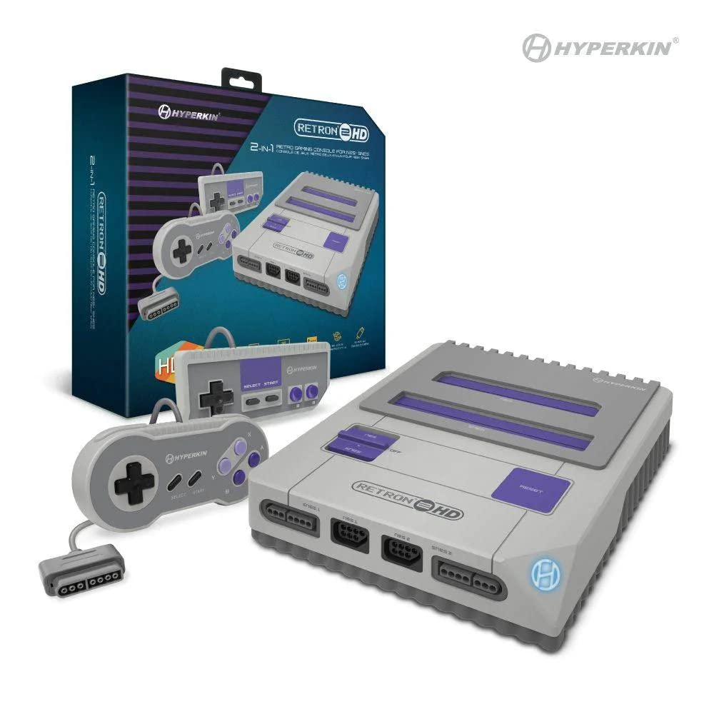 Hyperkin RetroN 2 HD Gaming Console for NES/Super NES/Super Famicom (Gray) - Image 4