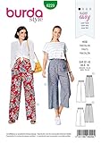 Burda Style Schnittmuster Hosen mit weiten Beinen | Damen, Gr. 32-42 | Nählevel: Sehr leicht