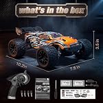 HAIBOXING RC Cars, 1:18 Scale Hobby Grade Remote Control Cars, 4WD High-Speed Fast RC Trucks 36km/H All Terrains Crawler Vehicle with 2 Rechargeable Batteries for Boys Kids and Adults 18858 Hailstorm | Hobby RC Truck for Boys. 36KPH High-speed Off-Ro