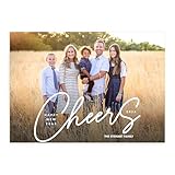 Let's Make Memories Personalized Photo Christmas Cards with Envelopes - Premium Quality - 5x7-2025 Holiday Cards & White Envelopes - Modern Tidings - 25 ct
