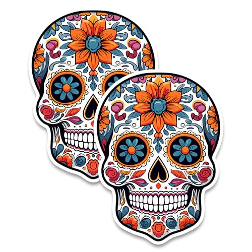 Imanes decorativos Día de los Muertos 4 pulgadas pack x2