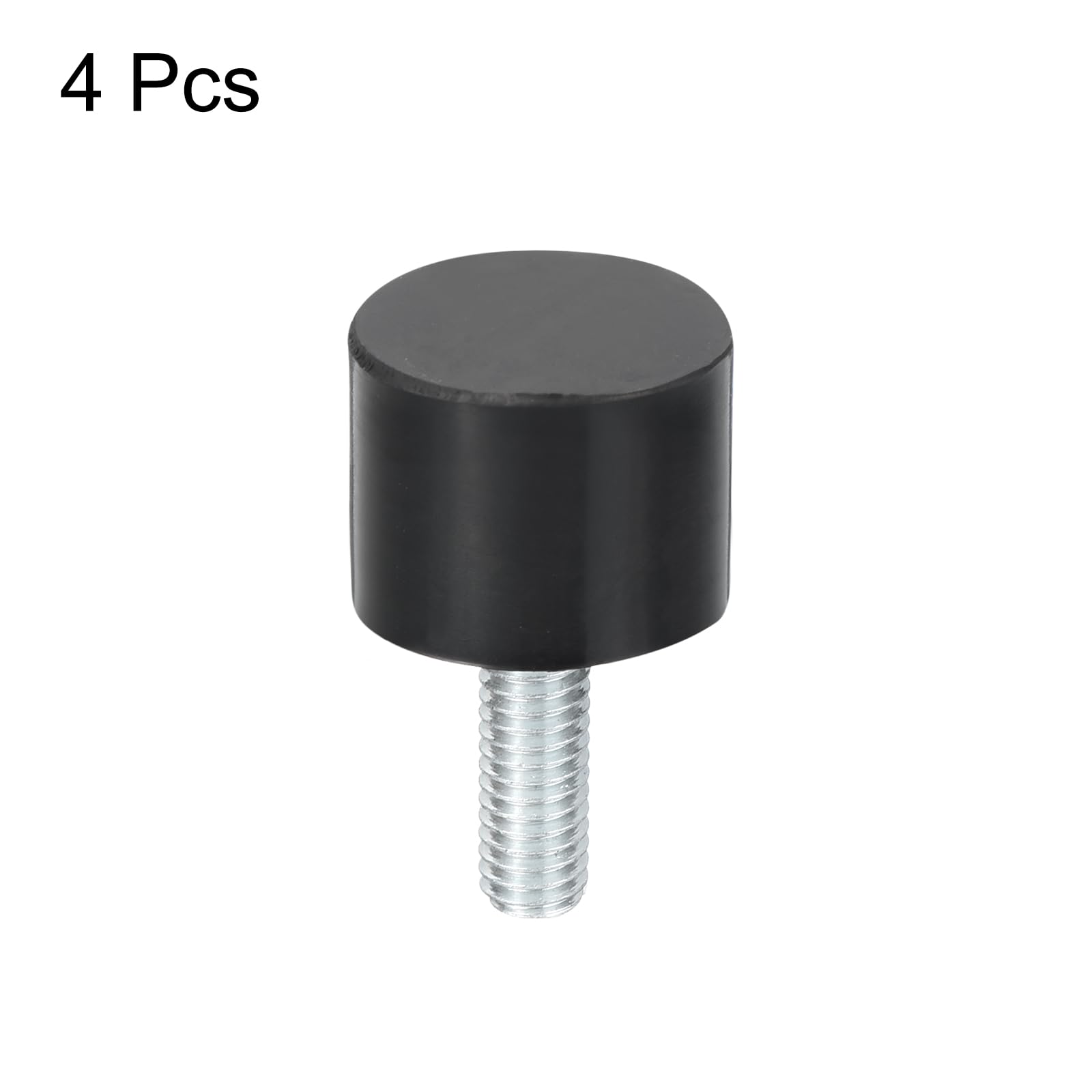 uxcell M6 Thread Rubber Mounts, Vibration Isolators, Cylindrical Shock Absorber with Studs 20 x 15mm 4pcs — Amazon image 3