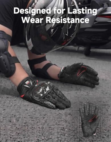 KEMIMOTO Sheepskin Leather Motorcycle Gloves
