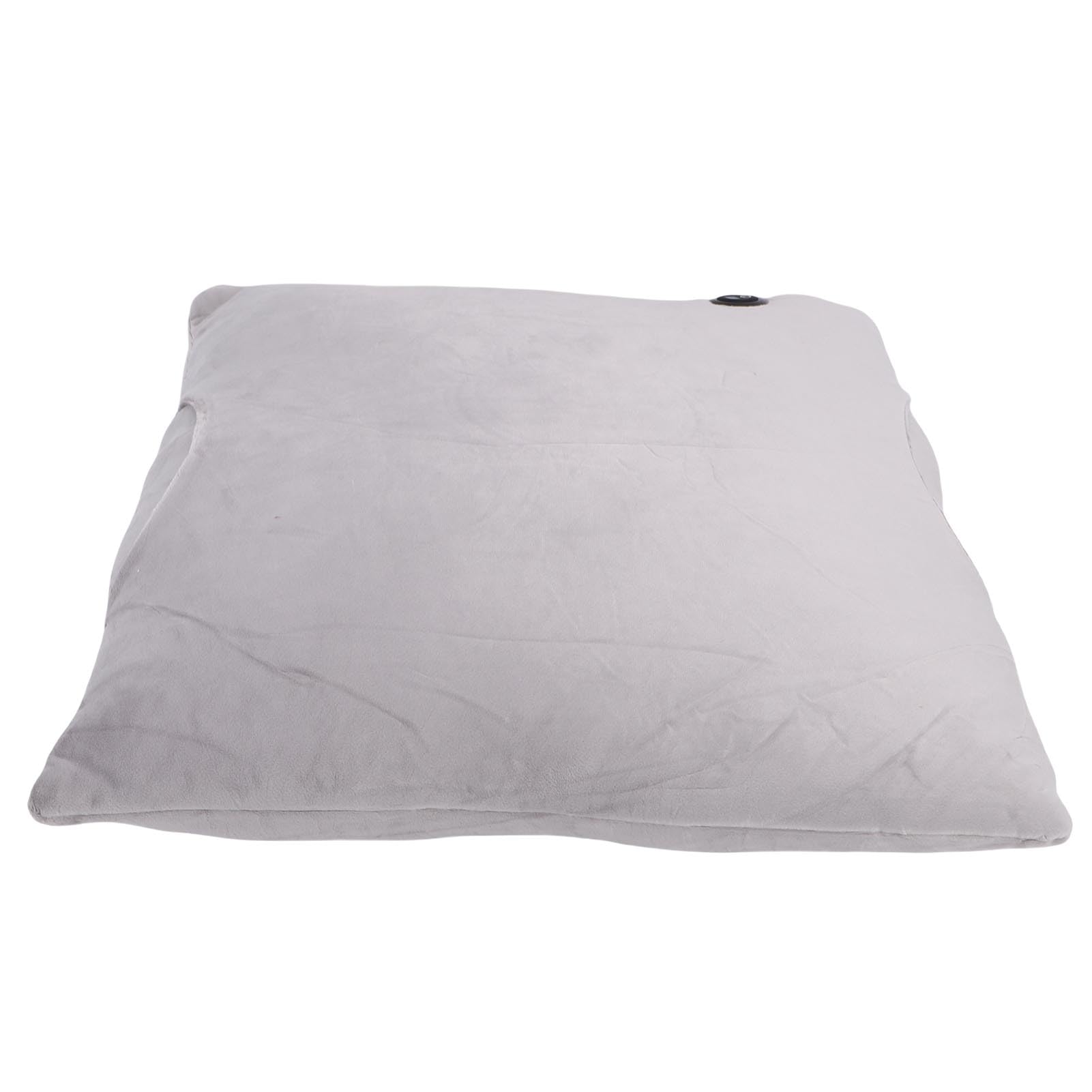 RiToEasysports Cuscino Riscaldato, Cuscino Riscaldante Elettrico in Morbido Velluto con 3 Impostazioni di Temperatura per il Calore del Collo Lombare della Mano Addominale Durante i Viaggi in (GREY)