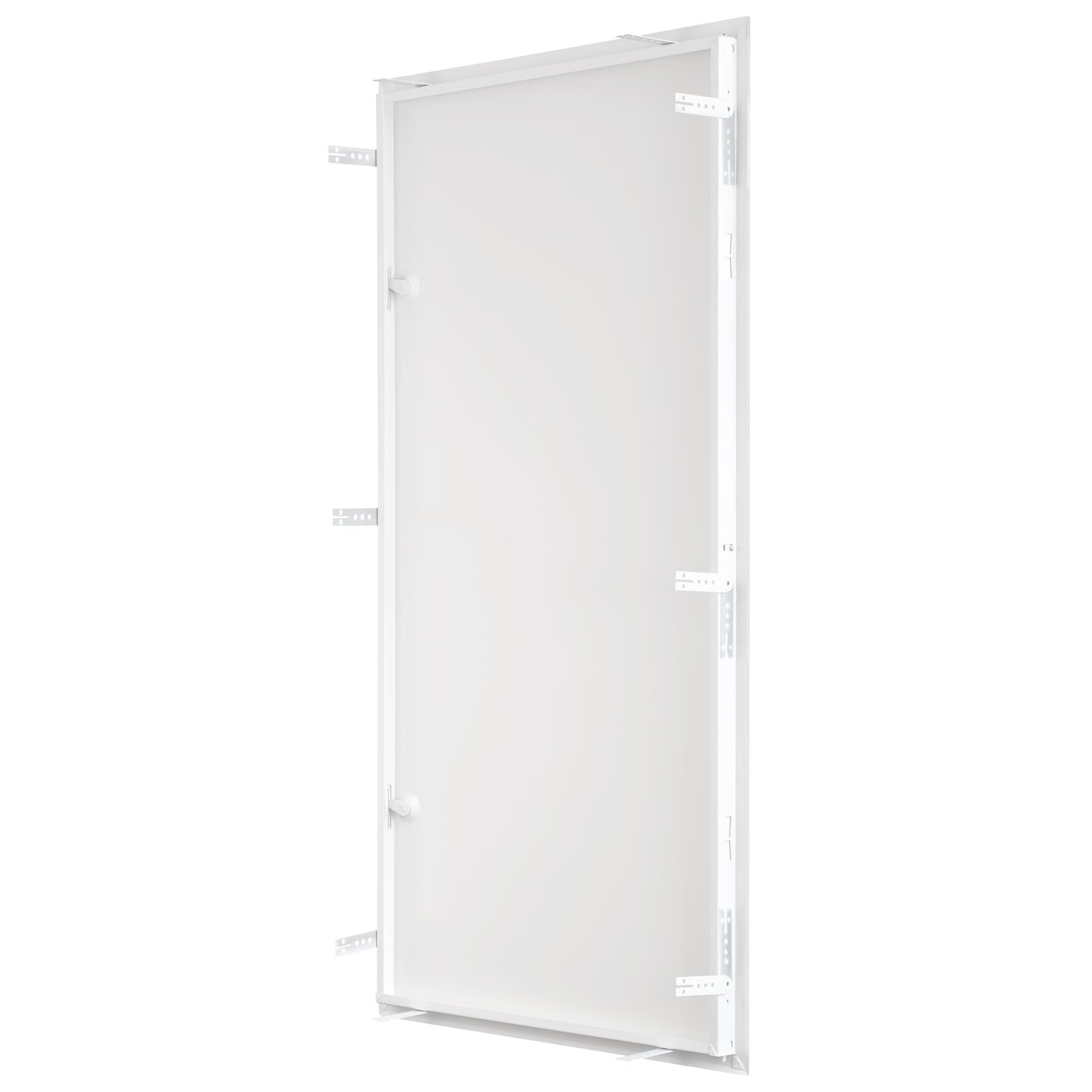 Revisionsklappe 50x100 cm Stahl - 1 mm starke Ausführung mit Vierkantschloss - weiß - MW multi werkzeug