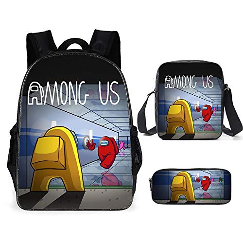 Baonmy Among Us: Juego de mochila escolar de 3 piezas  diseño de dibujos animados 3D