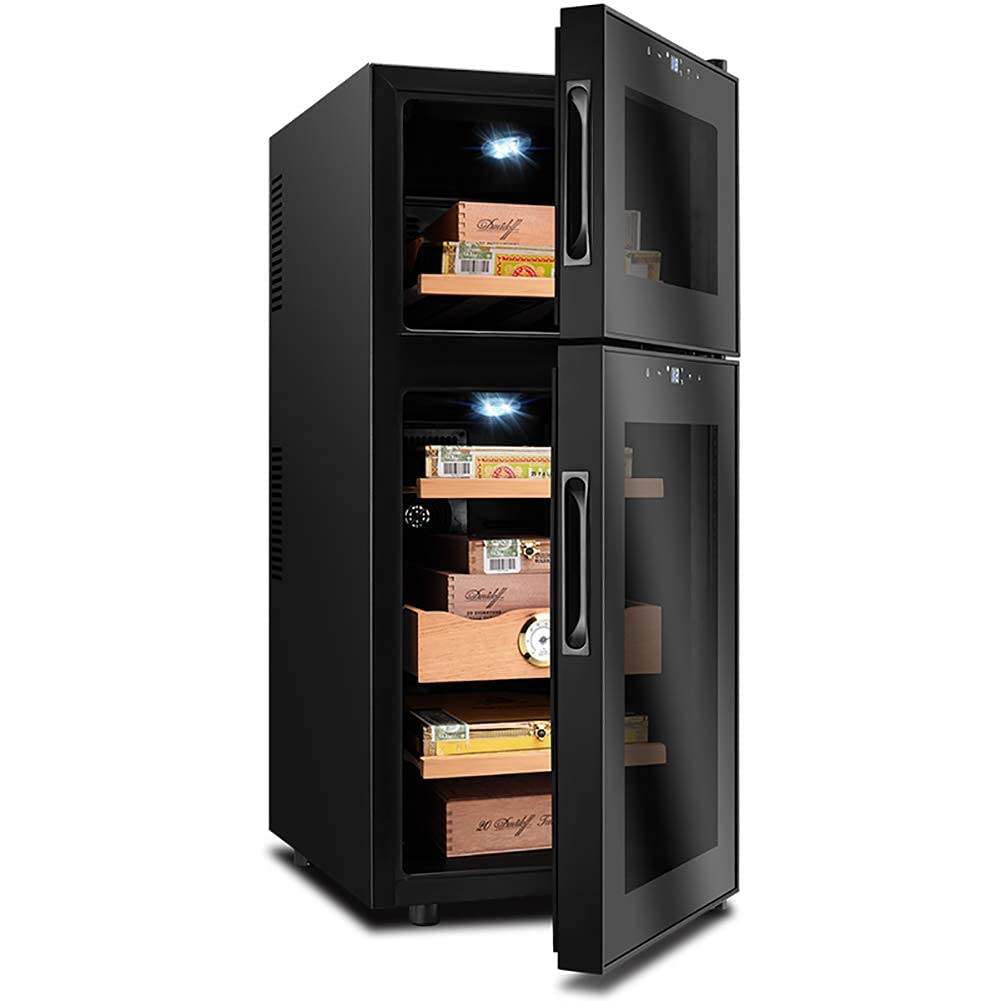 Buy QHYXT Freestanding Compact Large Cigar Humidor 200 Cigars Capacity