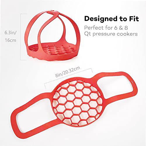 Accesorios de silicona para olla de 6 y 8 cuartos resistentes al calor TopHomer 3