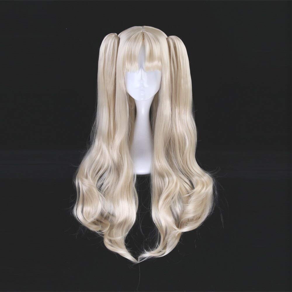 75Cm Fate Grand Order Ereshkigal Long Wavy Cosplay Wig Servant Lancer Clip On Ponytails Fgo Blonde S