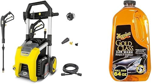 Karcher K1700 1700 PSI 1.2 GPM TruPressure Lavadora a presión eléctrica y lavado de autos Meguiar's Gold Class - para el Día del Padre, da el regalo