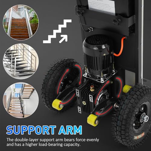Carretilla motorizada 1200W para escaleras 880 lbs miniatura 5