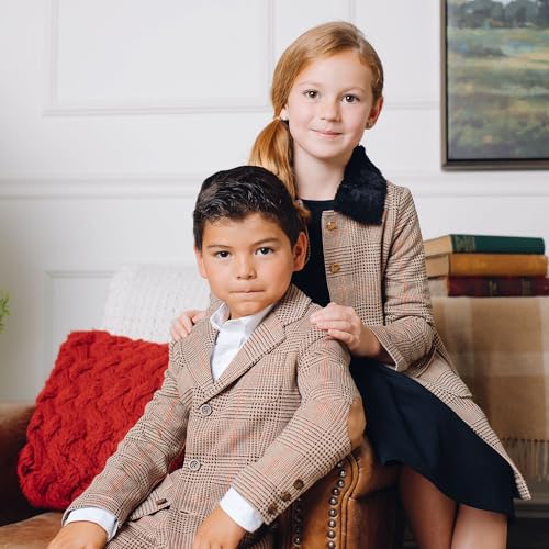 Hope & Henry Girls' Dressy Pleated Back Coat3