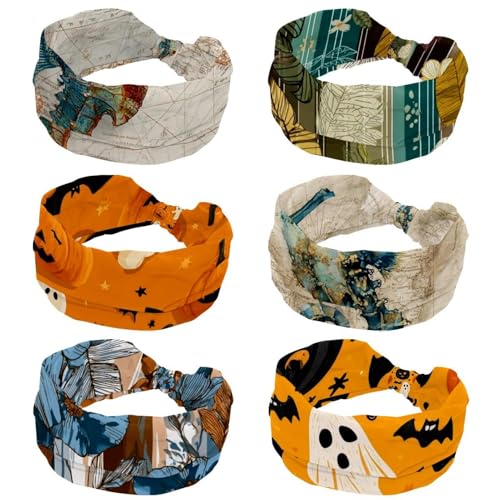 Bandeaux larges pour femme qui ne glissent pas lot de 6 turbans doux
