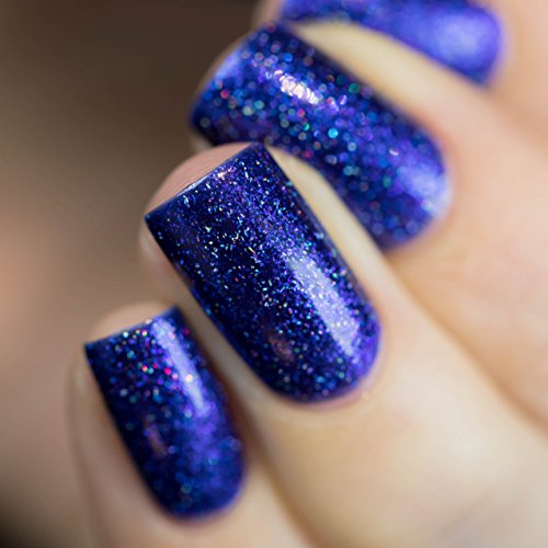 Image of ILNP Downpour - Bold Indigo Blue Holographic Nail Polish
