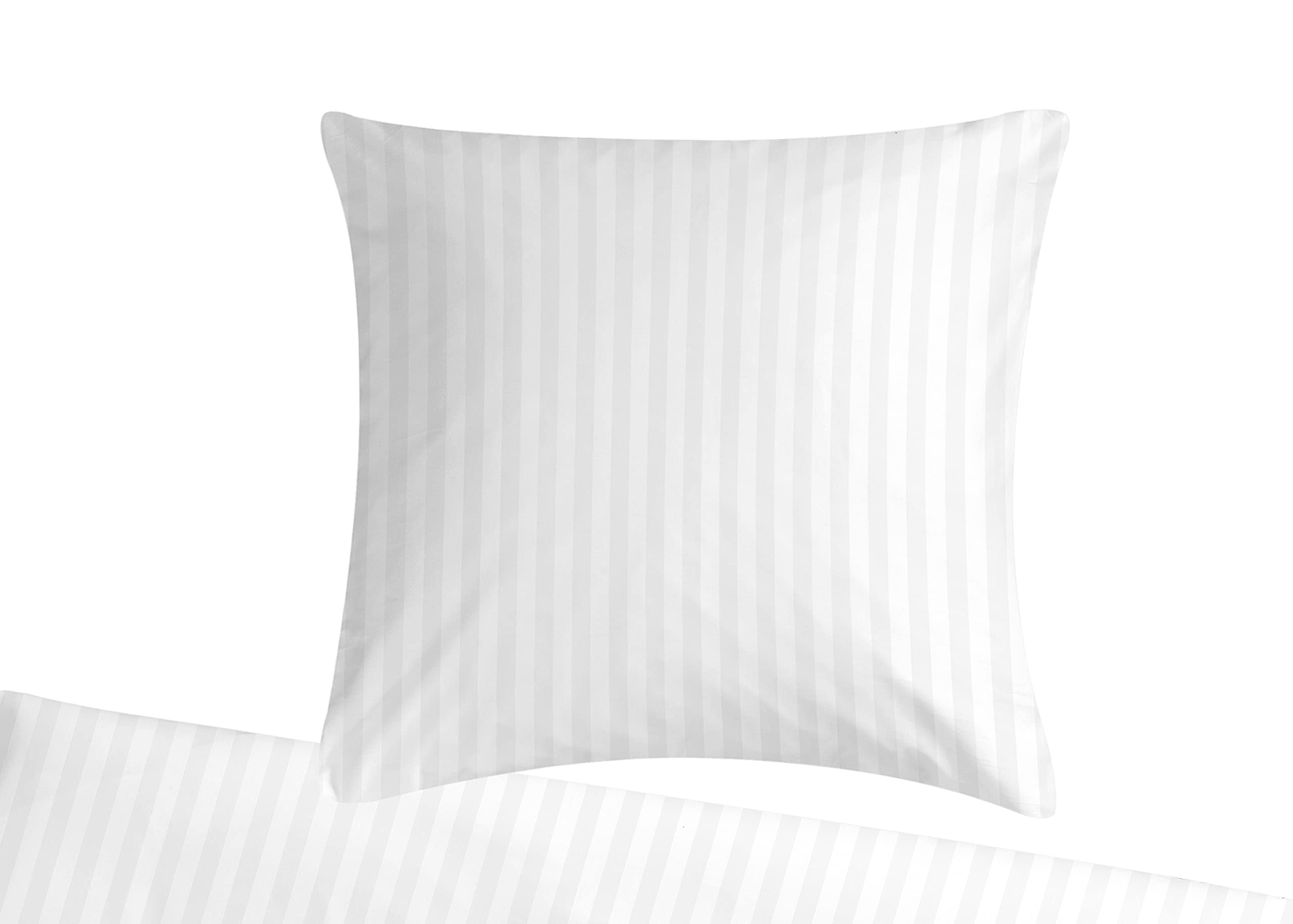 Carpe Sonno Damast Bettwäsche 135x200 cm Hotelqualität – Weiß Damast