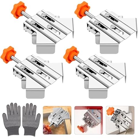 90 Degree Right Angle Clamp Set for Woodwork Cover