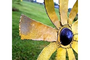 Vivid Metal Sunflower Yard Stake