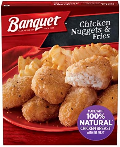 Banquet Chicken Nuggets & Fries, Frozen Meal, 4.85 oz