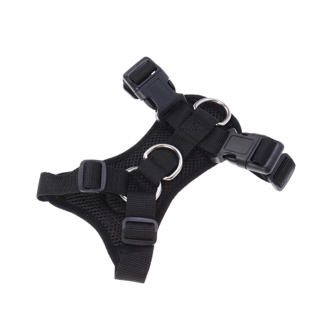 Didiseaon 3pezzi Pettorina Regolabile Per Cani Rete Traspirante Xs Per Cuccioli Design Senza Strozzature Cintura Comoda Colore Nero