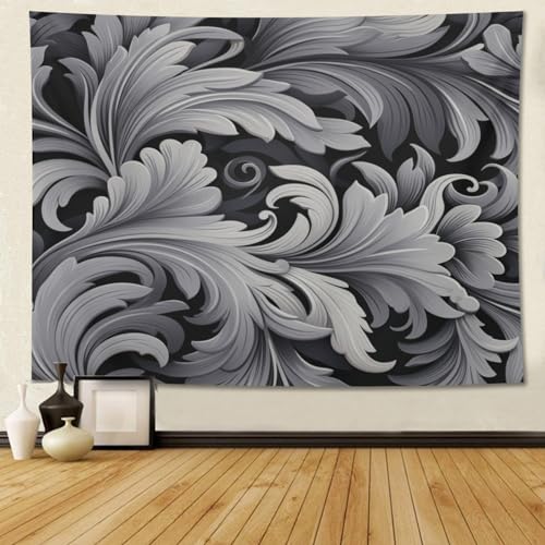 Drapeau gris SEEKJOYS 152x203 cm pour décoration murale de chambre