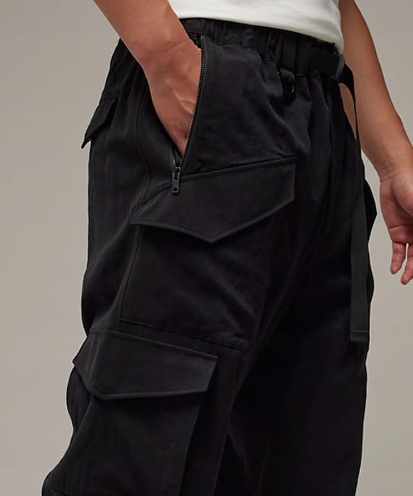 YOJI YAMAMOTO　変則 ワイドパンツ 黒 軽量素材　サイズ3 Amazon | Y-3 ワイスリー メンズ パンツ WASH TW PANTS IN8716