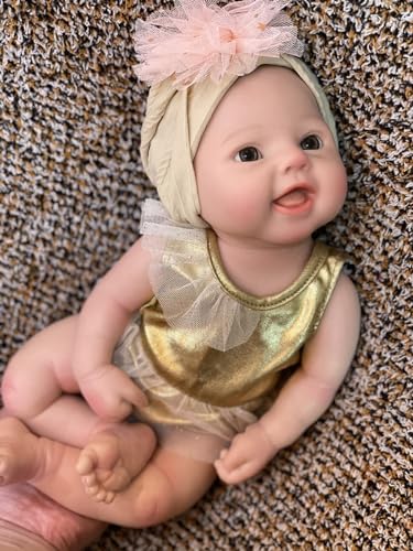 Muñeca bebé de silicona 15 pulgadas realista y articulada miniatura 5