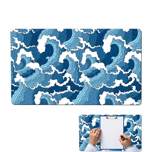 Grand tapis de souris pour bureau,tapis de souris de bureau, Tapis de clavier à motif topographique, Tapis de de décor de, de Extra Large avec base en...