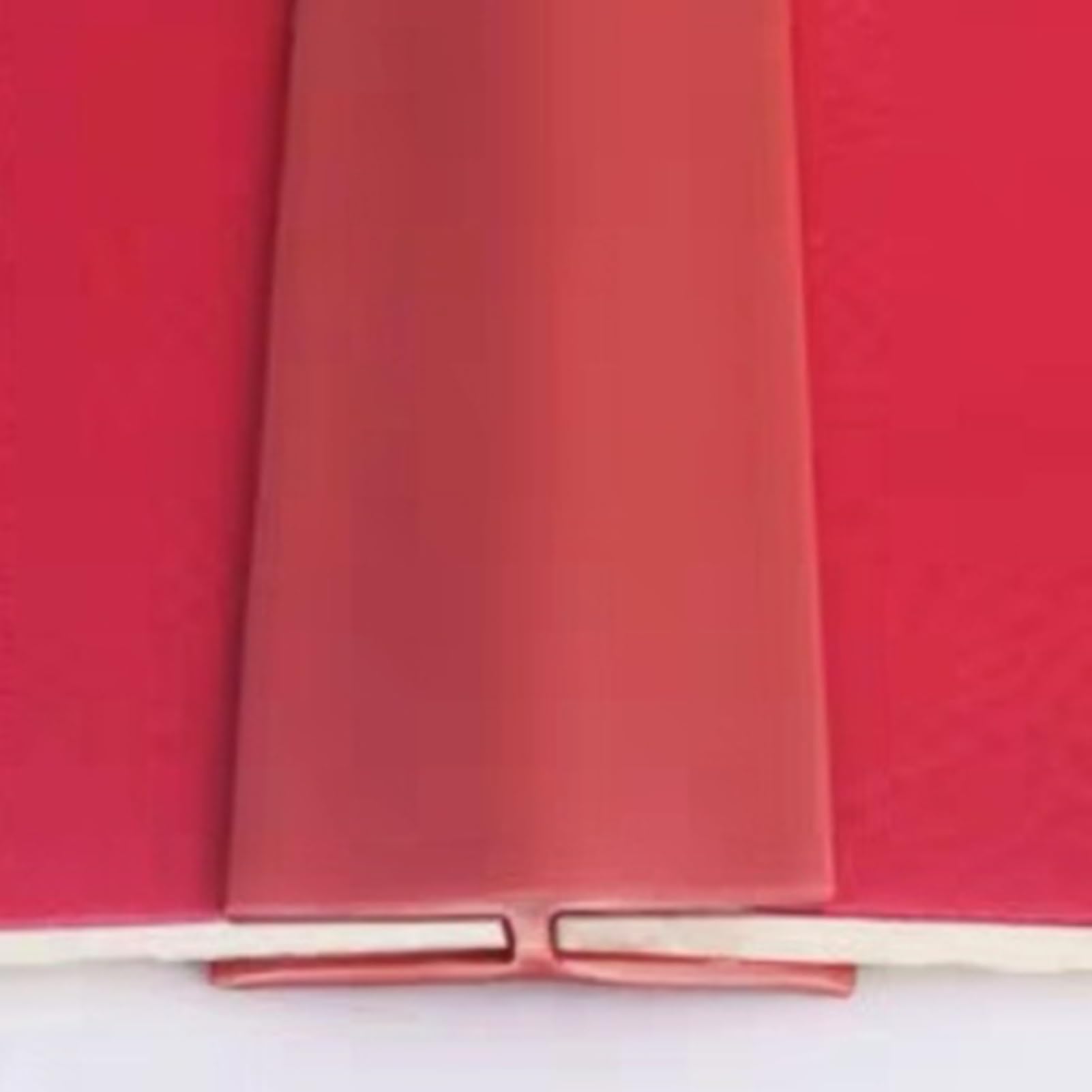 Dailify Floor Transition Strip 1 inch Wide Carpet Gap Transition Cover, Carpet Divider Strips for Doorways, Carpet to Tile Flooring Joining Bar Threshold Divider Strip(Red,2m (6.6 ft))