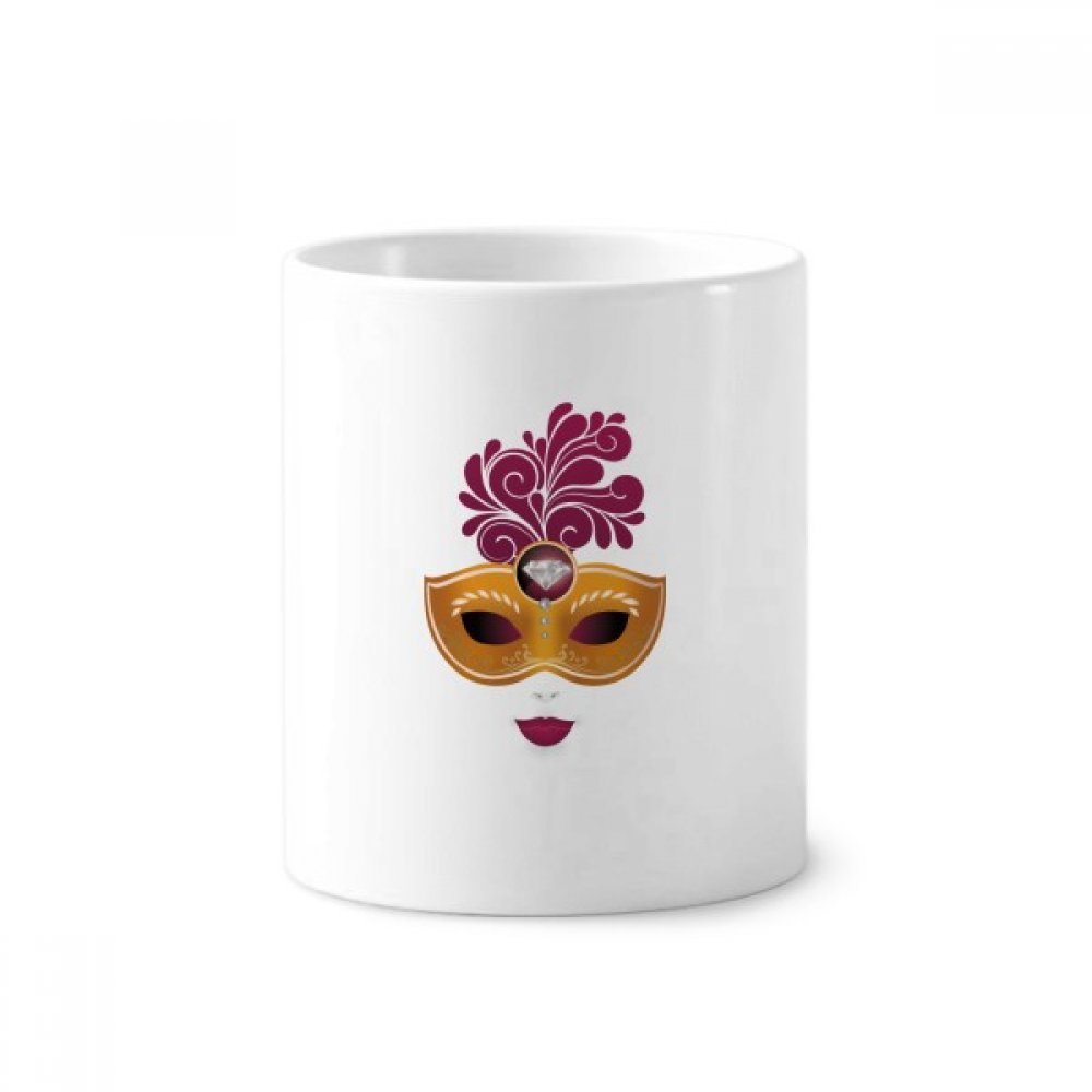 Masque de Carnaval de Venise cadeau original tasse blanche décorative - 3