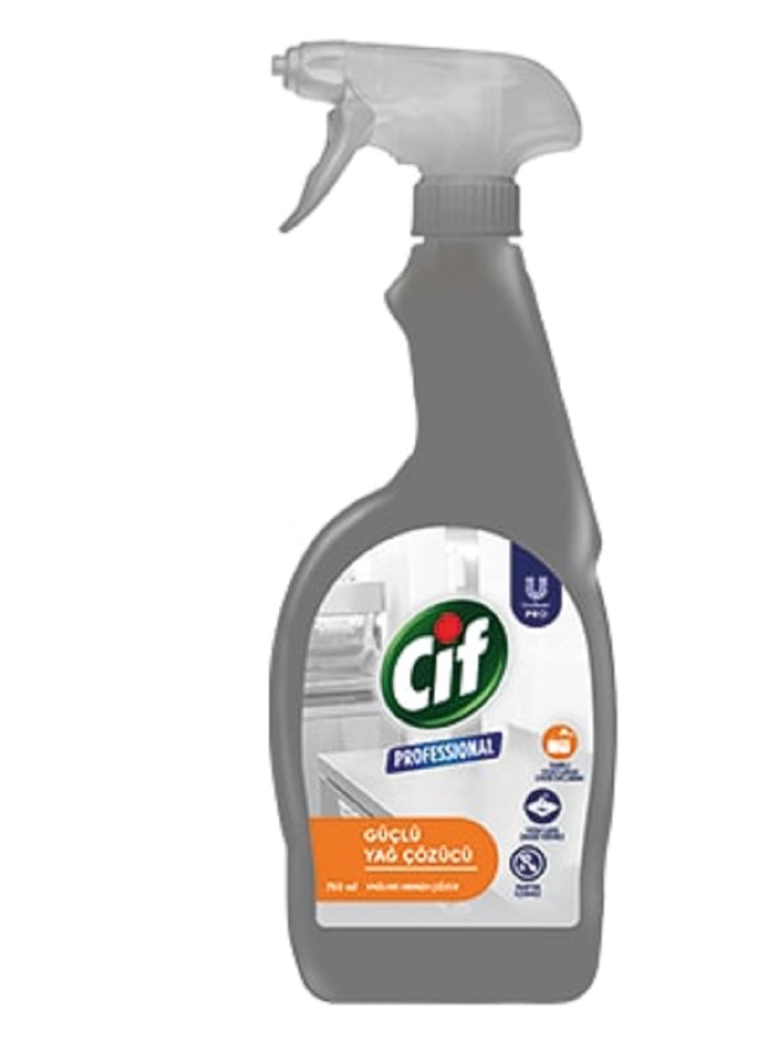 Cif Profesyonel Güçlü Yağ Çözücü Sprey 750 ml