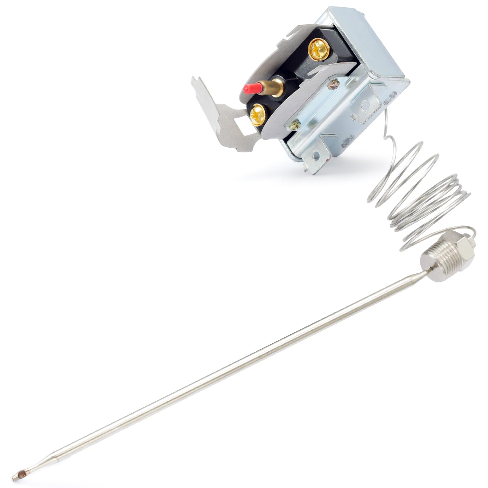 YUXIVCNE LCH680240000 - Termostato de seguridad de alto límite alto de reinicio manual de 450 grados F compatible con freidora Henny Penny Reemplaza 16738 5225-21B, termostatos eléctricos de rosca de