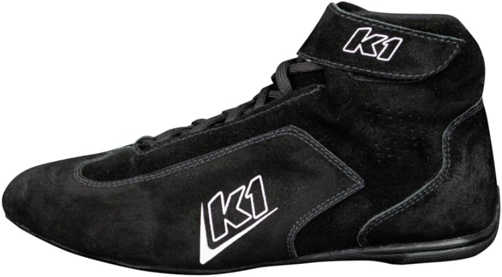 K1 Race Gear K1 Challenger Nomex® Youth Auto Racing Shoes - SFI 3.3/5 - Black - Size 6.5 - Image 2