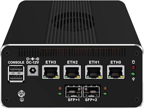 CWWK Intel Alder Lake N100(4C/4T Up to 3.4GHz)/N305(8C/8T Up to 3.8GHz) Dual SFP+10GbE Mini PC|4xIntel I226-V 2.5GbE |DDR5 Memory|PCI-E x4|HDMI+DP+Type-C (10 Gigabit N100, No RAM No SSD)