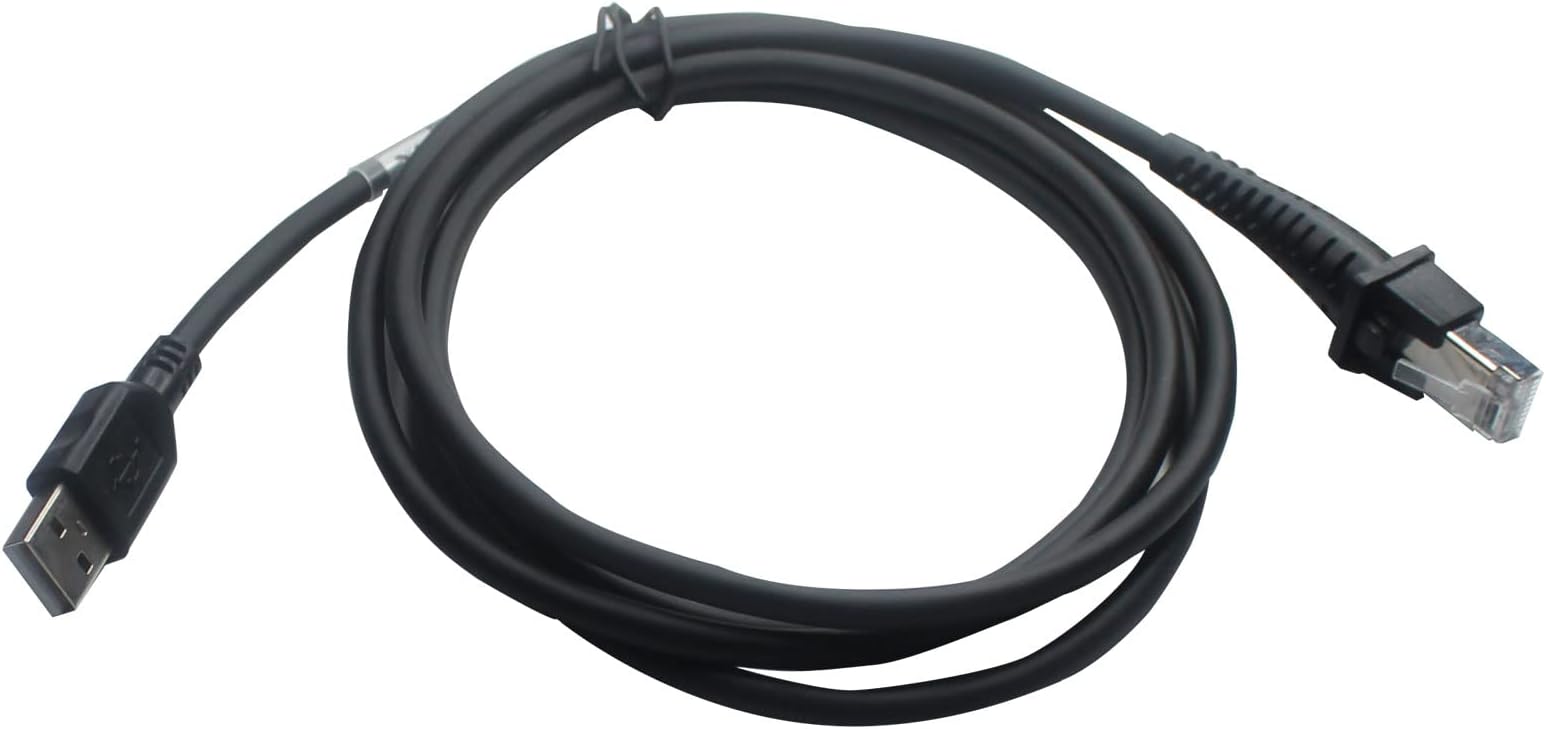 SOTESIN USB Cable for Datalogic Barcode Scanner, RJ45 to USB Port Scanner Cord for Datalogic GD/GM/QD/QM Series QD2430 QW2100 GPS4490 GD4430 HD3130 QBT2131 QM2430 QBT2430 (1.8M/6FT)