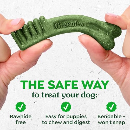 Greenies Dog Treats Veterinarian-Recommended Natural Dental Puppy Treats Teenie Size,12 oz. Pack,43 Count (Pack of 2) - image 7