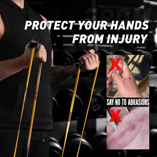 Lecardio Resistance Band Handles, Exercise Bands Handles, Protect Your Hands From Injury #TOP1