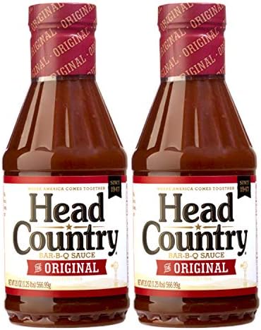 Head Country Bar-B-Que Sauce 20 oz Bottle(Pack of 2)