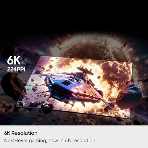 Image of Samsung 32 inch Odyssey G8 (G80HS) Gaming Monitor + $300 Amazon Gift Card, 6K Resolution, Fast IPS, 165Hz, Dual Mode 3K 330Hz, 224 PPI, DP 2.1, G-Sync Compatible, HAS /Tilt /Swivel /Pivot, LS32HG802ESXZA