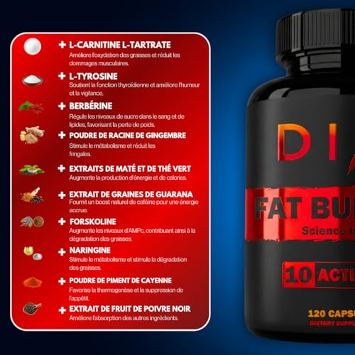 Brûleurs De Graisse Puissant ✗ Basé sur 43 études scientifiques ✗ Hautement Dosé ✗ Augmentation du Métabolisme ✗ Déstockage Des Graisses ✗ Coupe-faim ✗ Perte de poids ✗ – Image 4